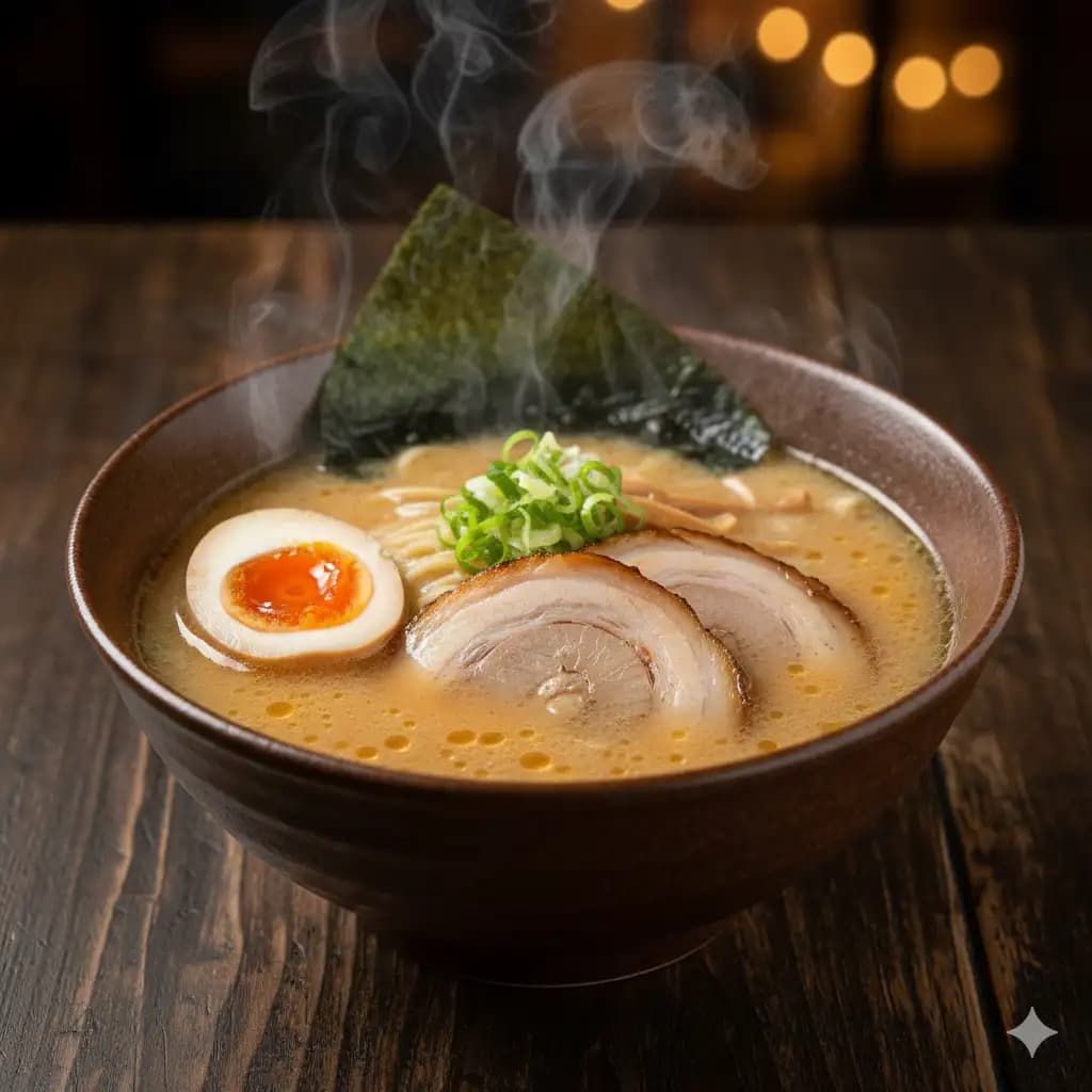 Best udon in Pattaya — hot udon with curry broth at Izakaya Baku